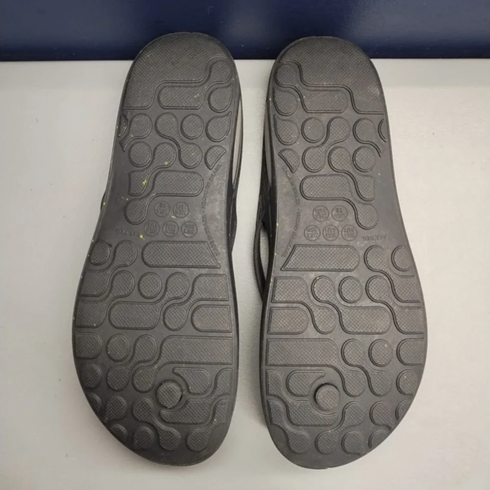 Soul‎ Naturalizer Flip Flop Sandals Mens US Size 12 Black White Printed Slip On